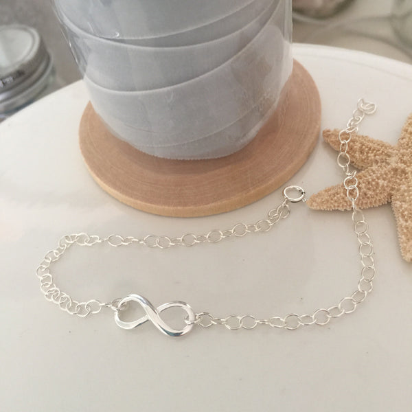 Sterling Silver Infinity Anklet